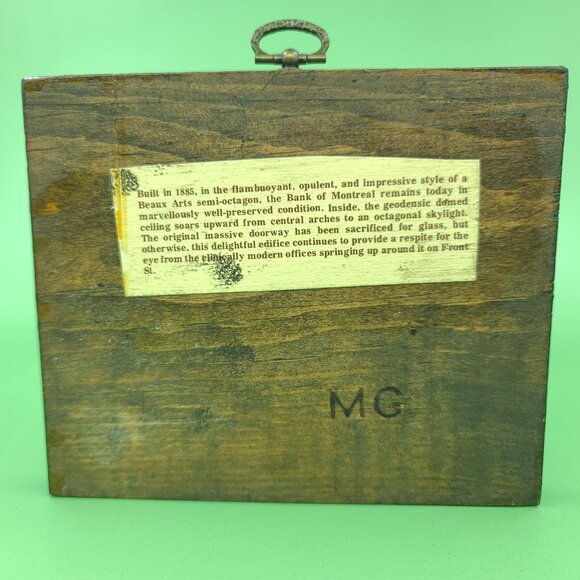 Rare Vintage Toronto Architectural Drawing Art Wall Decor Set of 2 4x6 Signed - Picture 7 of 15